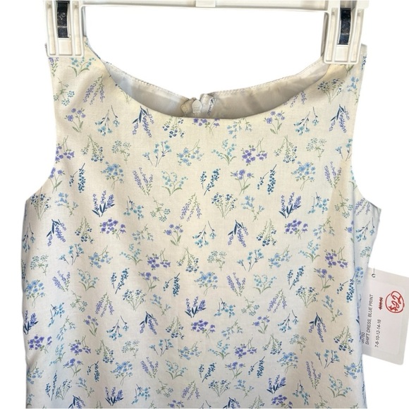 Maggie Breen Girls spring  summer dress white lavender floral sz 7 100% cotton - Picture 3 of 6